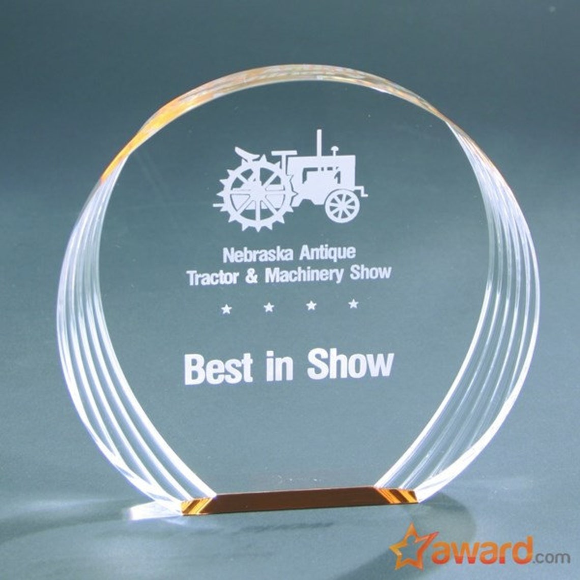 Shell Award Plaque Custom Blue Shell Award, Custom Award Plaque, Employee Recognition ...