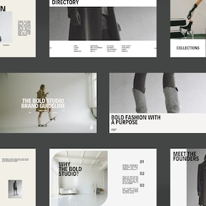 Fashion Brand Guidelines Template for Canva | Boutique, Lifestyle Brand Style Guide | Brand Manual | Brand Identity - Canva Template