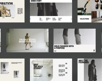 Fashion Brand Guidelines Template for Canva | Boutique, Lifestyle Brand Style Guide | Brand Manual | Brand Identity - Canva Template