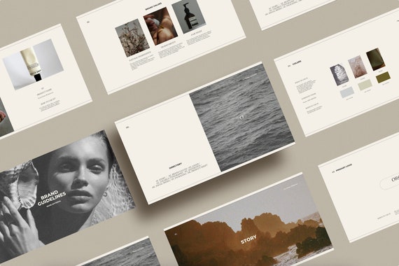 Beauty Wellness Brand Guidelines Presentation Canva Template