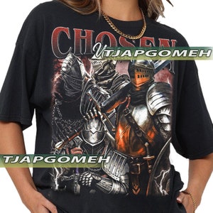 T-shirt vintage &quot;Chosen Undead Dark Souls&quot;, regalo per donna e uomo, unisex