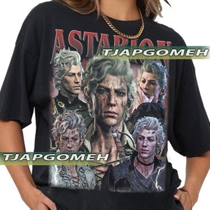Astarion Baldurs Gate 3 Vintage T-Shirt, Gift For Woman and Man Unisex T-Shirt
