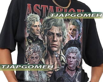 Astarion Baldurs Gate 3 Vintage T-Shirt, Gift For Woman and Man Unisex T-Shirt