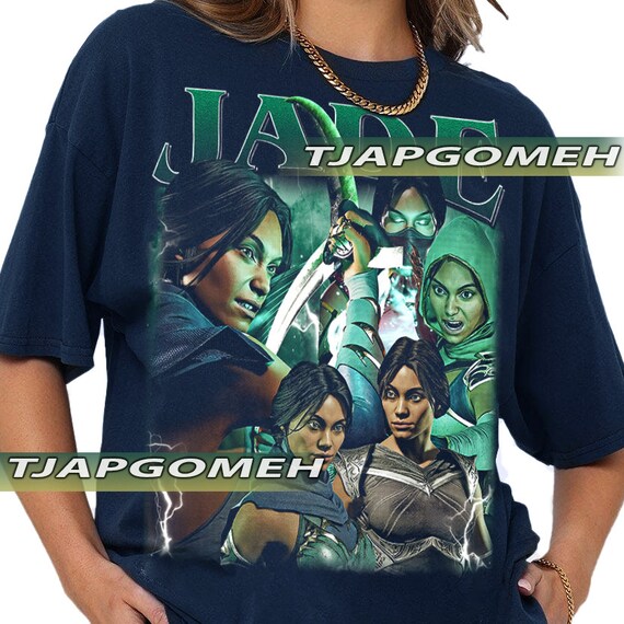 Jade Mortal Kombat Vintage T shirt Gift for Woman and Man Unisex T shirt Etsy