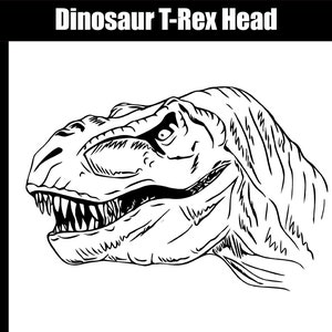 T-Rex Dinosaur SVG, AI, jpg, png, eps - Digital Download - Cut file - SVG for cut engrave printing, Dino Svg Clip Art, T-Rex svg, T-Rex Head