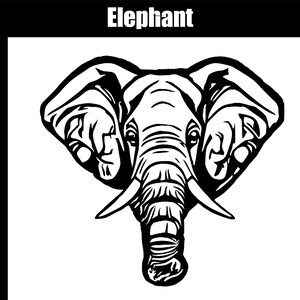 Elephant SVG, AI, jpg, png, eps - Digital Download - Cut file - SVG for cutting engraving printing - Elephant Clip Art - Safari svg