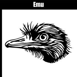 Emu SVG, AI, jpg, png, eps - Emu Digital Download - Emu Cut Datei - Emu SVG zum Schneiden Gravur Druck - Emu Clip Art - Safari svg
