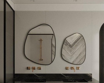 Asymmetrical Wall Mirror - Irregular Abstract Home Decor