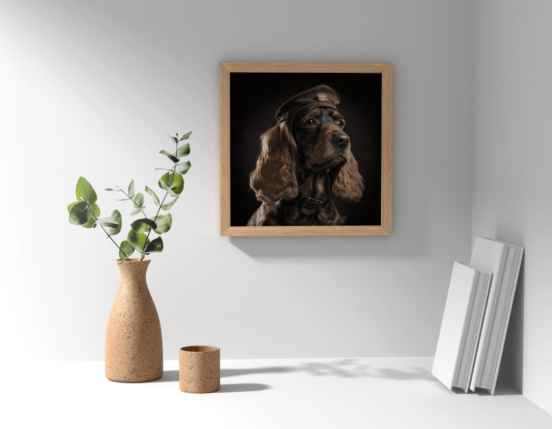 Pet Dog Portrait - Cocker Spaniel - Digital Download - Generative Art ...