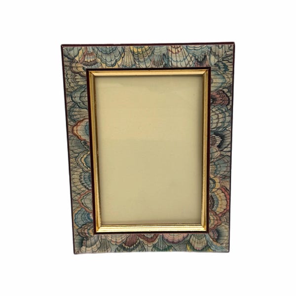 Vintage CBK, Ltd. Marmorpapier Bunter Bilderrahmen - 3,75x5,25 Zoll Foto