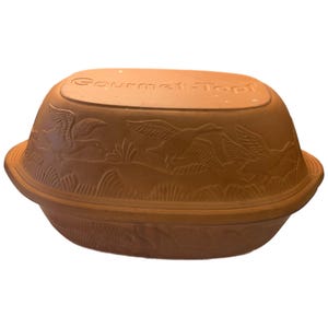 Gourmet-Topf Terracotta Clay Roaster Cooker USA 1977 #212