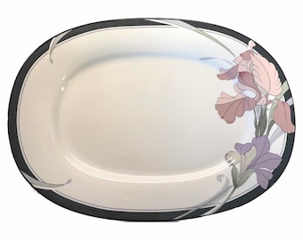 Vintage Noritake New Decade Café Du Soir 14-inch ovale serveerschaal