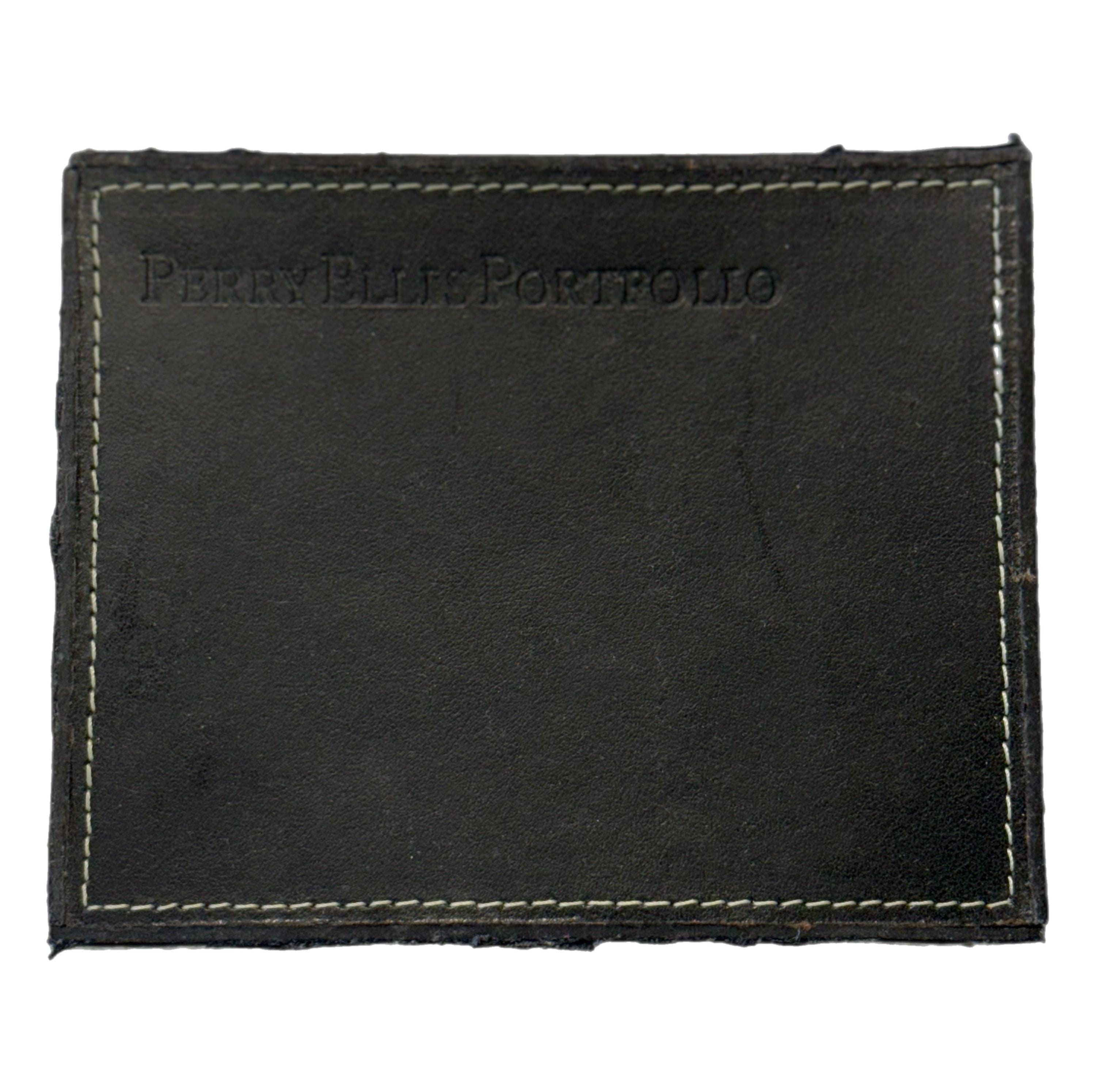 NEW Vintage Perry Ellis Black Leather Two-fold Portfolio Wallet - Etsy NEW Vintage Perry Ellis Black Leather Two-fold Portfolio Wallet - Etsy
