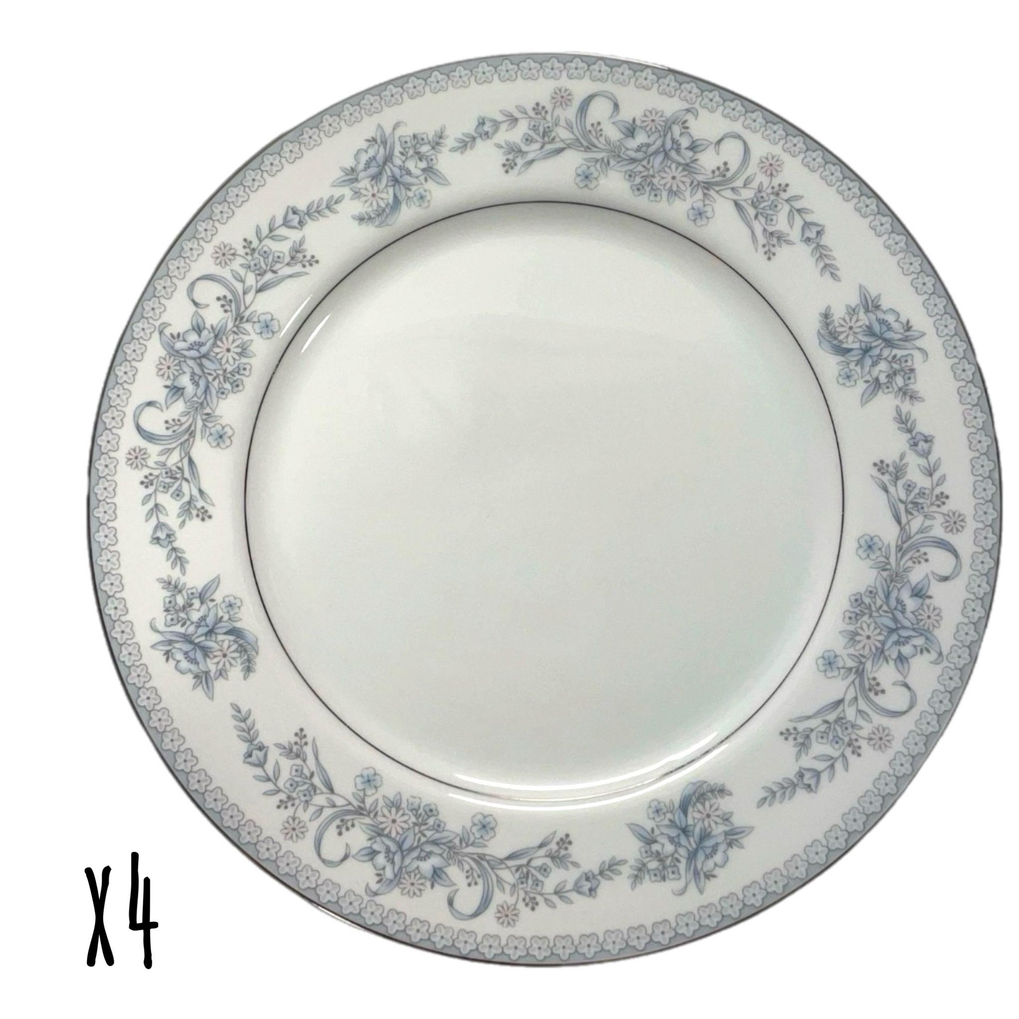 Set of 4 Vintage Mikasa Dresden Rose L9009 Dinner Plates - Etsy