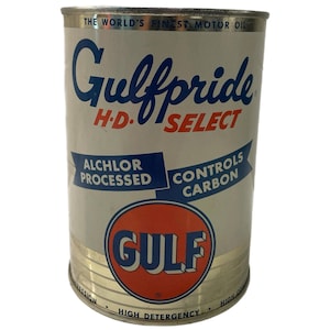 USA VINTAGE GULFガルフ 5ガロン缶 1950s Gulf Motor Oil Can - Etsy
