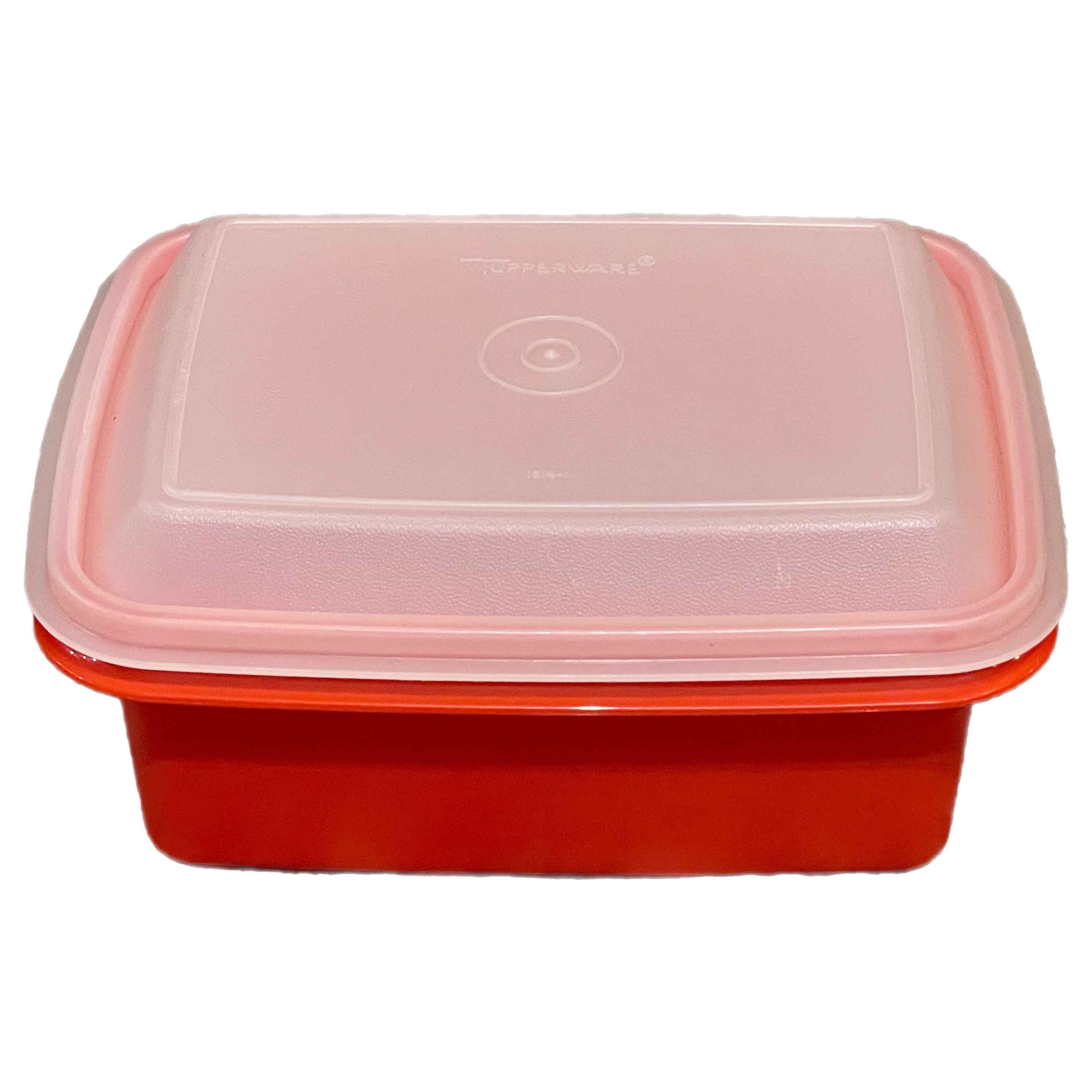 toevoegen aan weduwe vacature Vtg Orange Red Tupperware Pack N Carry Lunch Box Container - Etsy