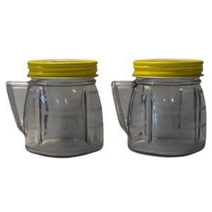 Set of 2 Vintage Oster Osterizer Mini Blend & Store Plastic Container – Blender Container – Collectible