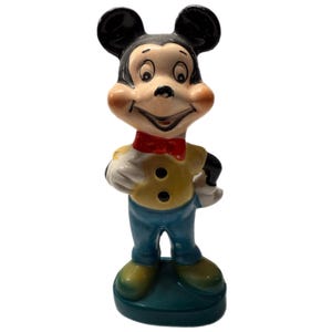 1960 Vintage Mickey Mouse Porcelain Figurine by Walt Disney Productions