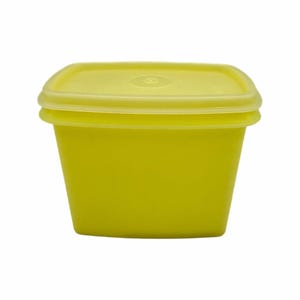 Vintage Tupperware Yellow Rectangular Shelf Saver Container #1243 & Lid