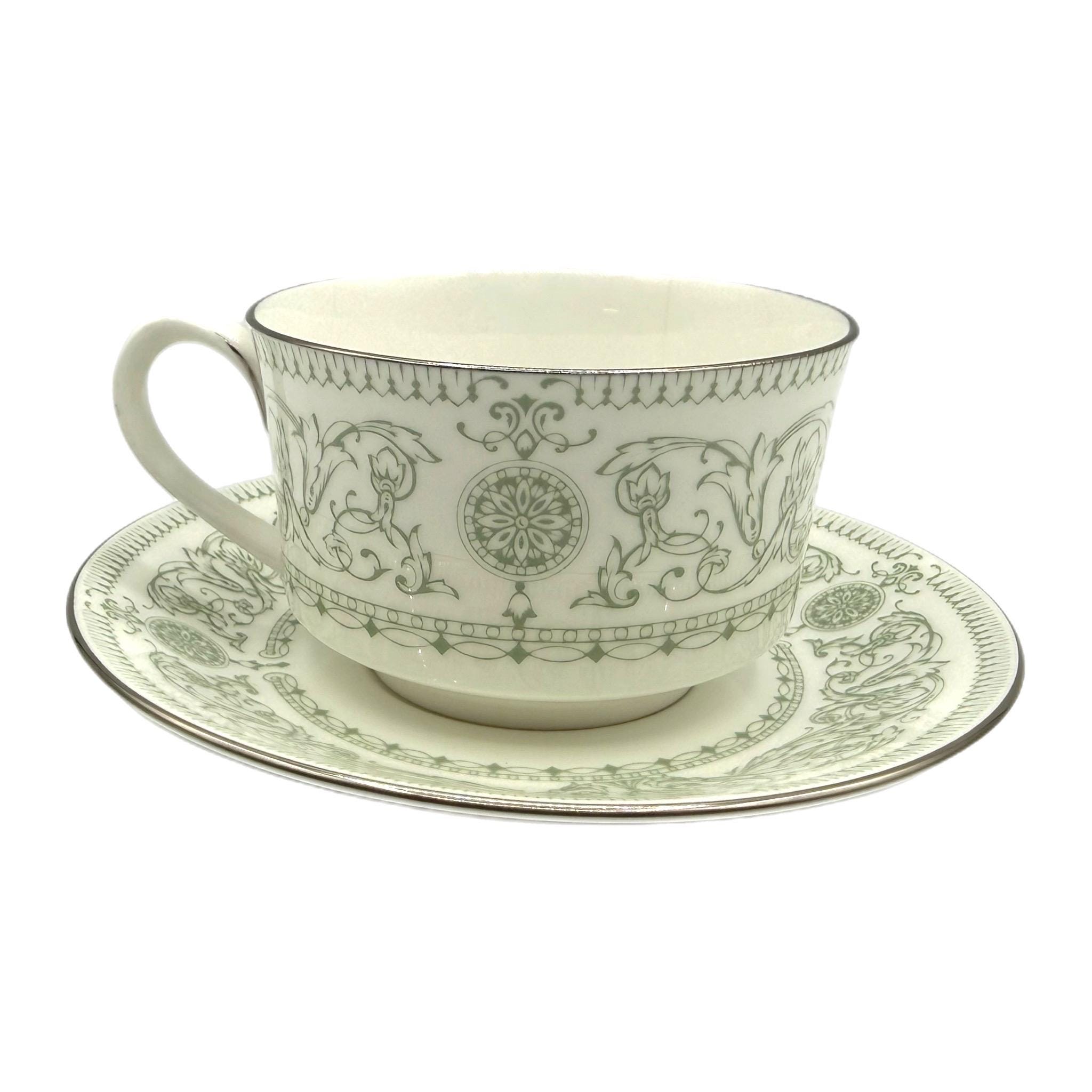 Vintage Royal Worcester Allegro Mint Teacup & Saucer Set - Etsy