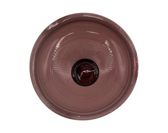 Vintage Pyrex Corning Vision Cranberry Purple Round 6.25” Glass Replacement Lid - Rare
