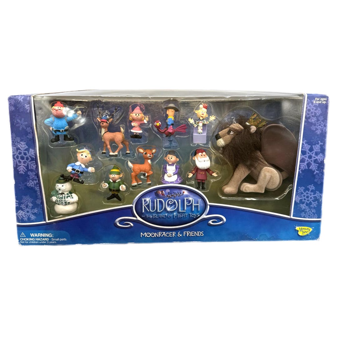 Vintage Rudolph the Red-nosed Reindeer Moonracer & Friends the Island ...