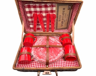 Juego de cestas de picnic vintage de 20 piezas de Windham Weavers