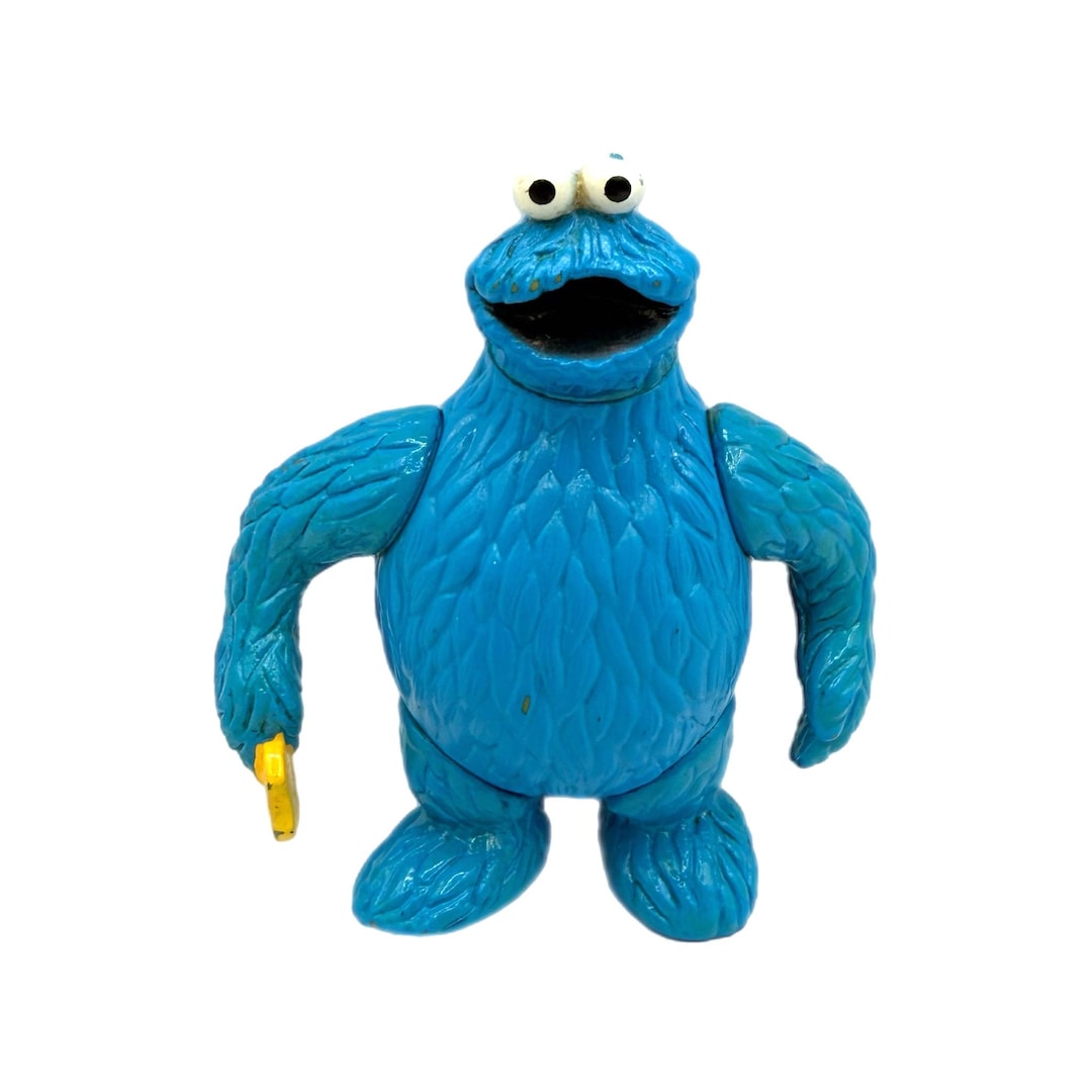 Vintage Cookie Monster 4” Poseable Action Figure - Etsy
