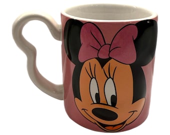 Vintage 3D Minnie Mouse Ceramic Coffee Mug