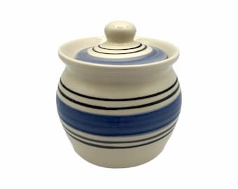 Azucarero Pfaltzgraff Rio vintage – Rayas azules