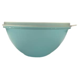 Vintage Tupperware Blue Wonderlier Bowl & Clear Lid