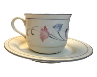 2511 Lenox China Stone Glories on Grey 12 Pc Set - (6) 8 Oz Cups