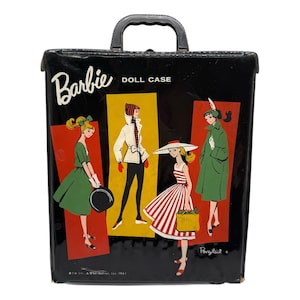 Vintage Barbie Doll Case Black - Etsy