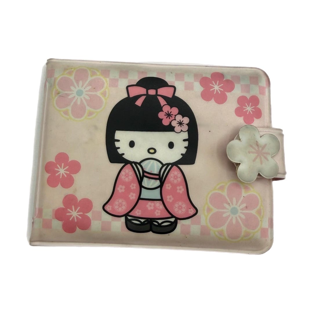Vintage 2000s Sanrio Hello Kitty Pink Geisha Vinyl Wallet - Etsy