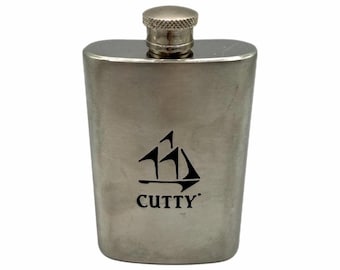 Vintage Cutty Sark Blended Scotch Whisky 5 uncji ze stali nierdzewnej piersiówka