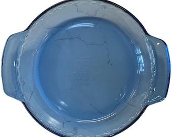 Anchor Hocking Cobalt Blue Deep Glass Pie Dish 9