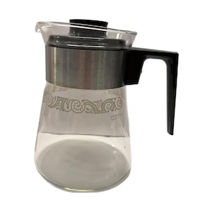 1970年代　パイレックス　パーコレーター（耐熱コーヒー抽出ポット） ヴィンテージ パイレックス 6カップ パーコレーター ポットと蓋のみ