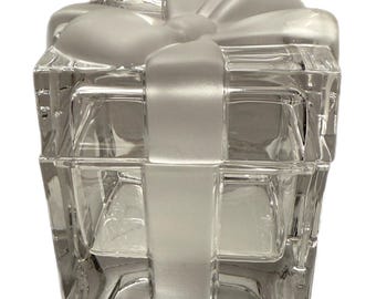 Vintage Tiffany & Co. Frosted Crystal Trinket Gift Box - Etsy