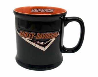 HARLEY DAVIDSON Mug Grey Flames Raised Logo Official Licenced Product 4  1/4" - Etsy
