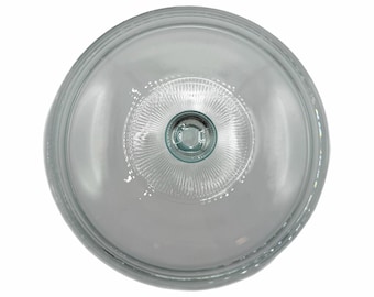 Vintage Pyrex 8.5” Round Clear Glass Fluted Replacement Lid 624C