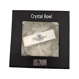Oleg Cassini Crystal Bowl - Etsy