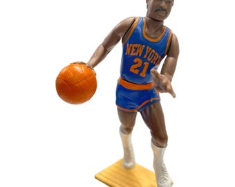 Vintage NY Knicks #21 Gerald Wilkins NBA Starting Line up