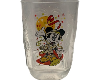 Vintage 2000 McDonald’s Safari Mickey Mouse Disney World Glass Tumbler – Animal Kingdom