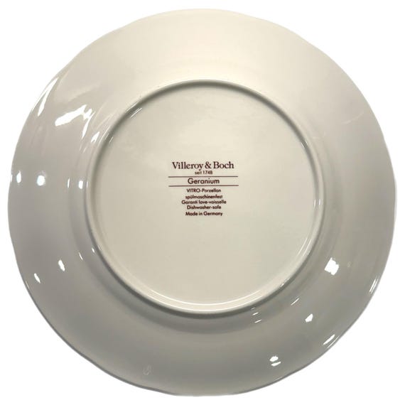 ヴィンテージ ビレロイ＆ボッホ ゼラニウム 10.5インチ ディナー