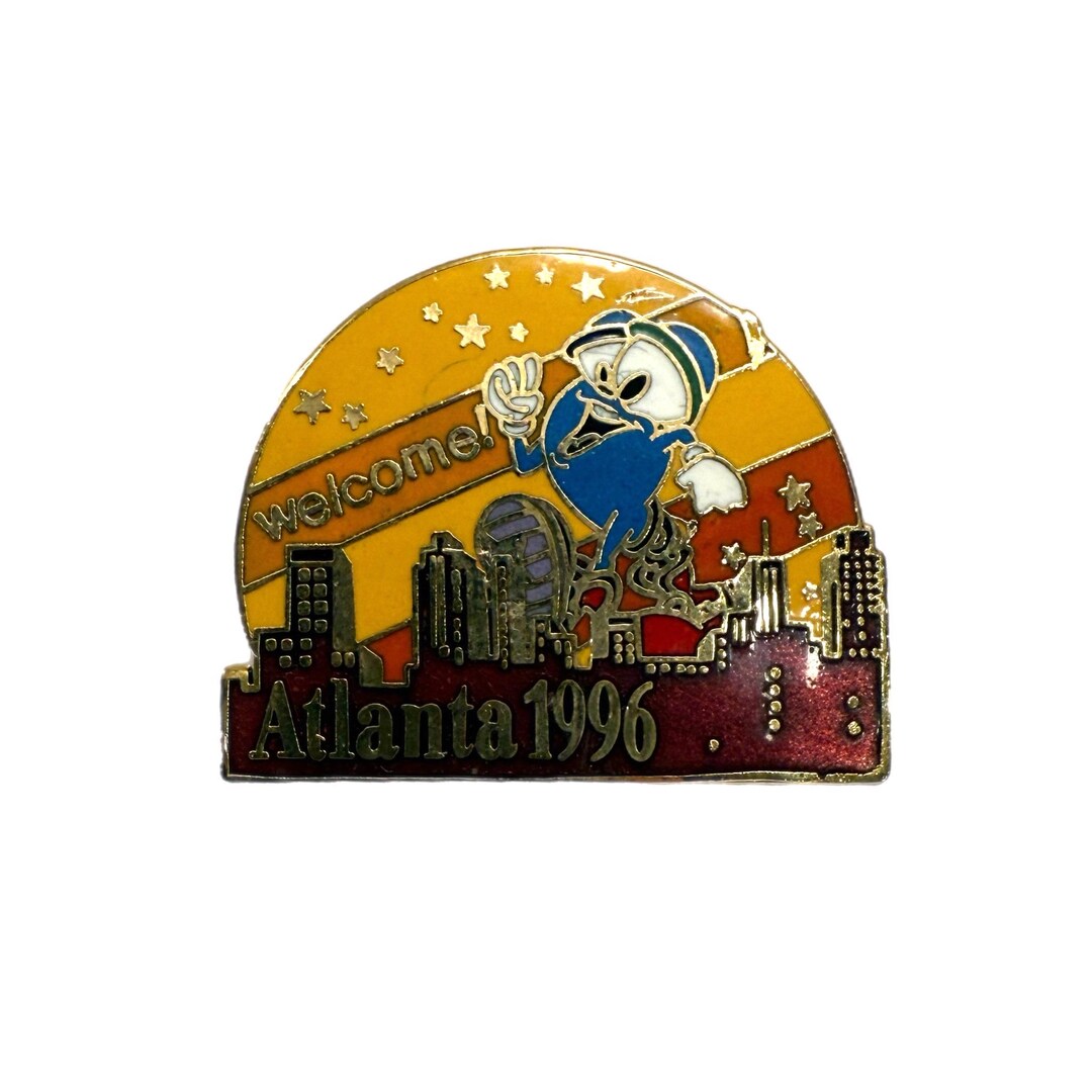 Vintage 1996 Atlanta Olympics Welcome Collectible Lapel Hat Pin - Etsy