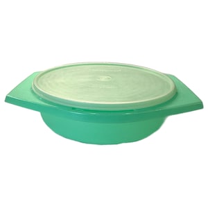 Vintage Tupperware Jadeitgrün 786-4 Reibe Schüssel mit klarem Deckel