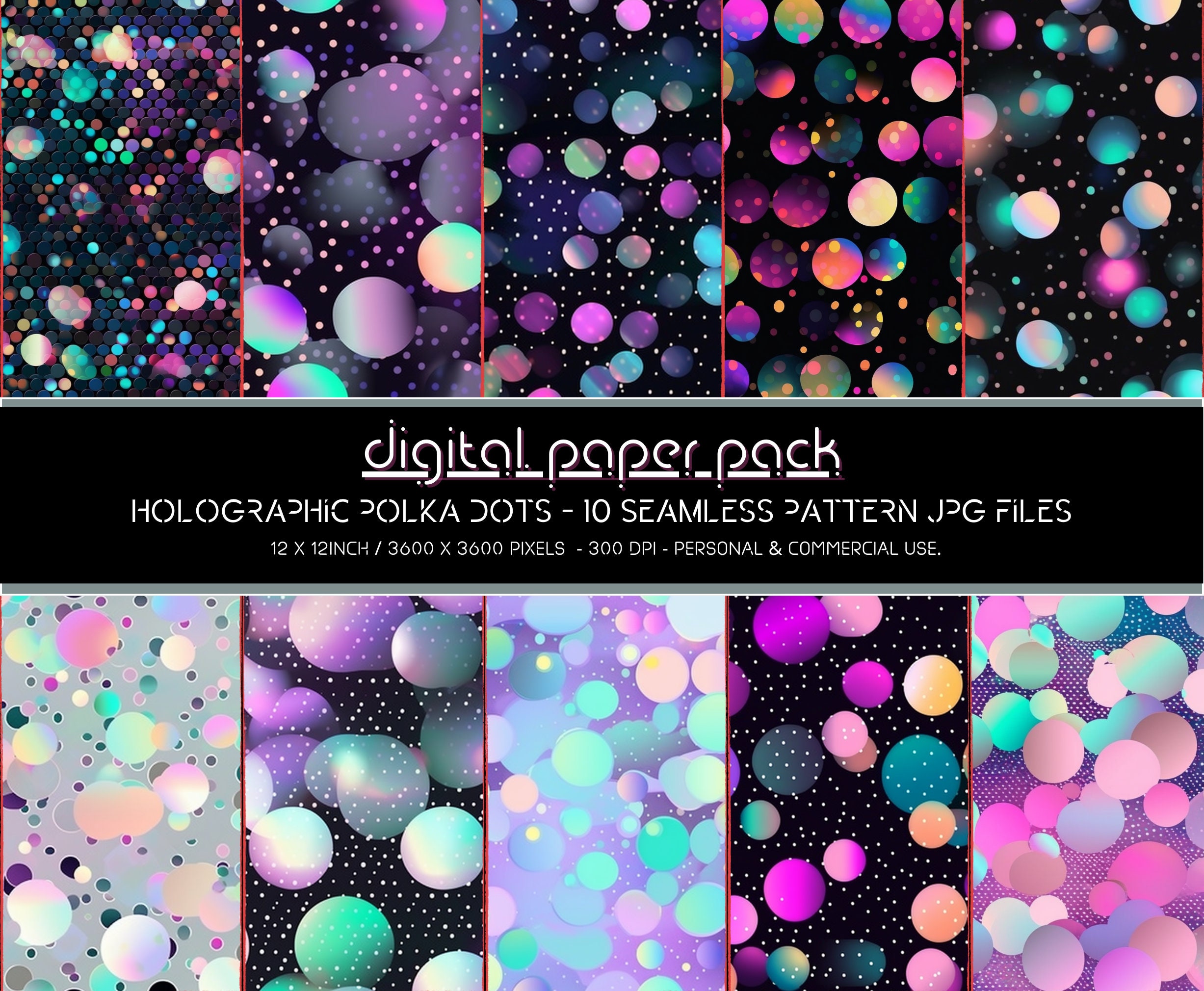 Holographic Spot / Dot Cold Laminate A4 Size Sticker Sheets , Self Adhesive  Laminate, Overlay for Stickers, Holographic Lamination Film 