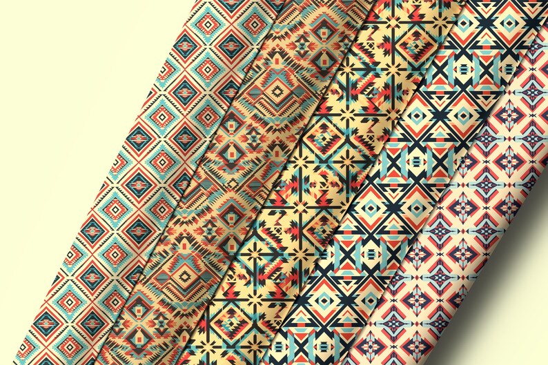 Native American V2 Patterns - Seamless Digital Paper Pack ...