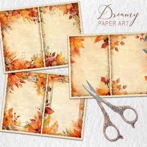 Autumn Leaves Junk Journal Kit, Fall Junk Journal Pages, Autumn Basic ...