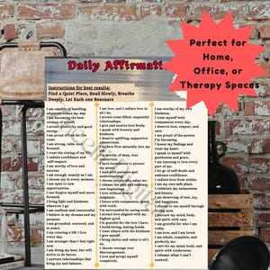 Afdrukbare bevestigingskaart | 60 positieve citaten met flitskaarten | Vision Board-manifestatie (digitale download)